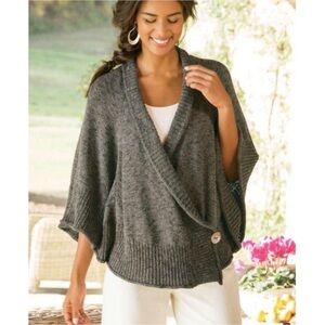 Soft Surroundings Chiang Mai poncho / wrap sweater Size Large / XL